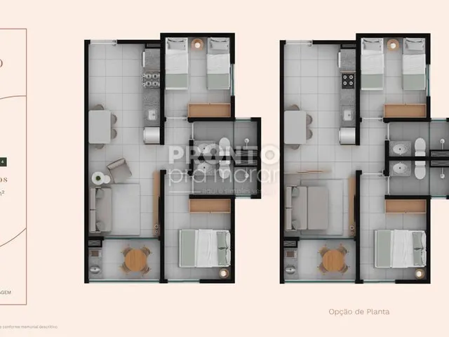 Imagem: Apartamento com 2 Quartos em Carneiros