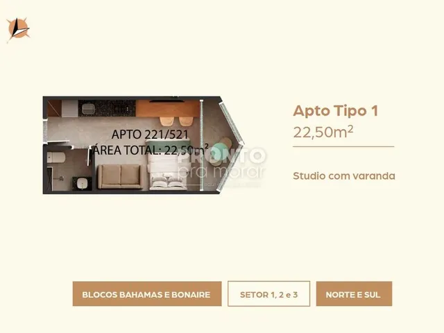 Imagem: Studio com 1 Quarto em Barra Grande