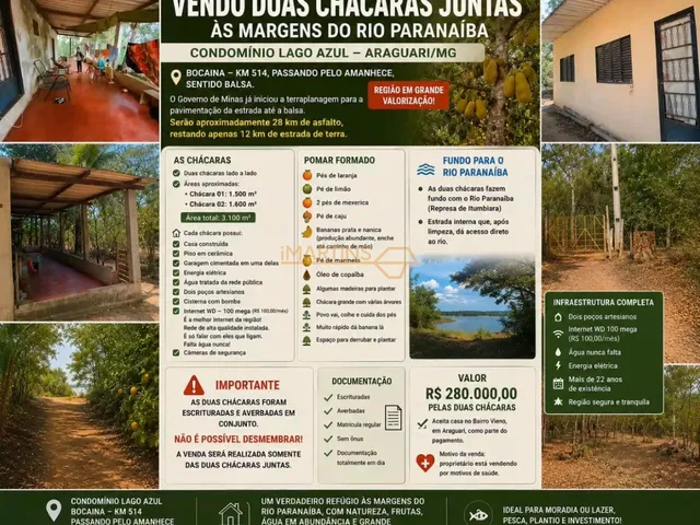 Imagem: 2 Chácara Á Venda