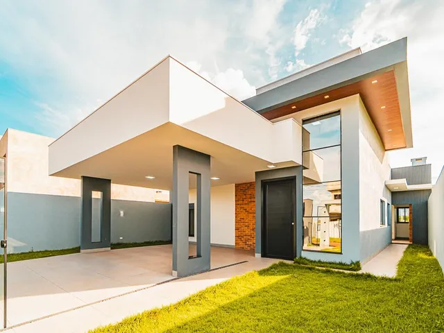 Imagem: Casa Moderna com 3 Quartos e Sobra de Terreno