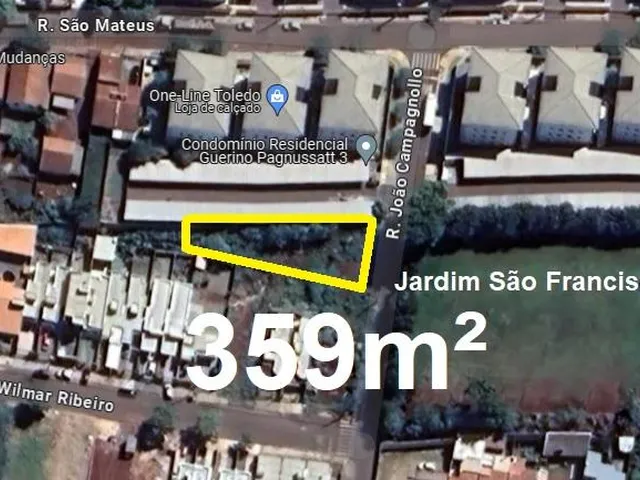 Imagem: Terreno de 359,12M no Jardim São Francisco