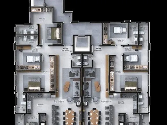 Imagem 2: Apartamento 3 Dormitórios para Venda em Balneário Camboriú - Sc