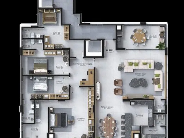 Imagem 4: Apartamento 3 Dormitórios para Venda em Balneário Camboriú - Sc