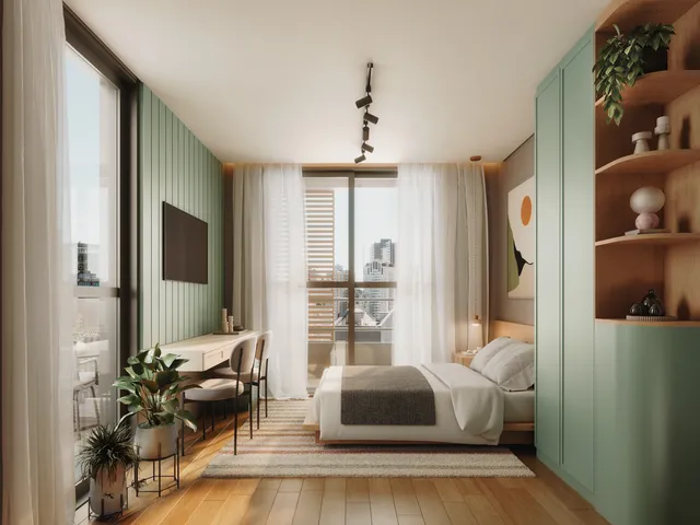 Imagem 9: Oportunidade Única: Apartamento À Venda em Curitiba-Pr, Bairro Água Verde. 1 Quarto, 1 Banheiro, 20,23 M²
