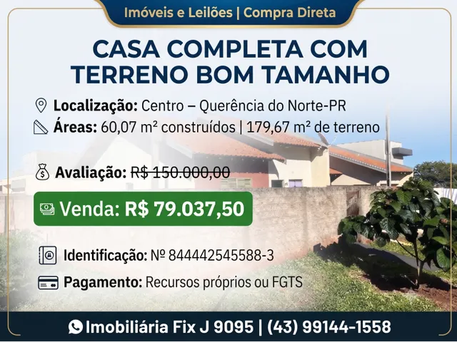 Imagem: Casa Completa com Terreno Bom Tamanho