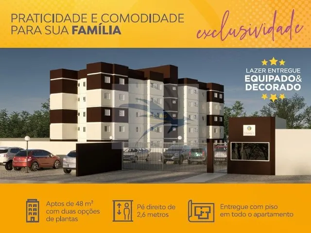 Imagem: O apartamento possui 2 Dormitórios, 1 Banheiro, 1 Vaga na