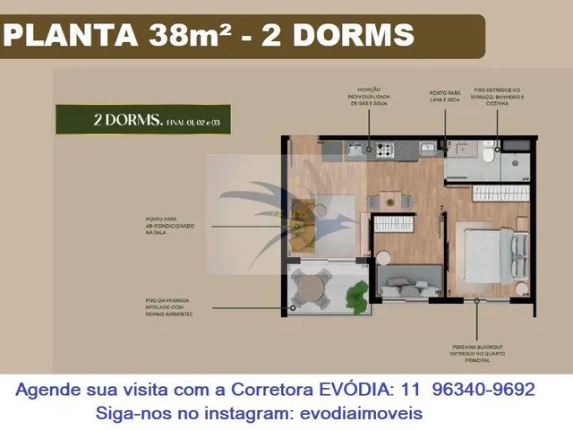 Imagem 16: Studios e Apartamentos, 1 e 2 Dorms, com e Sem Sacada