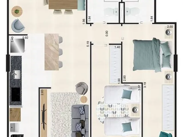Imagem 3: Casa com 87.72 M² - Centro - Mongaguá Sp