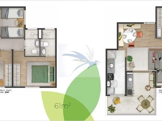 Imagem 4: Lançamento em Cotia, 3 Dorms, 1 Suíte, 1 Ou 2 Vagas