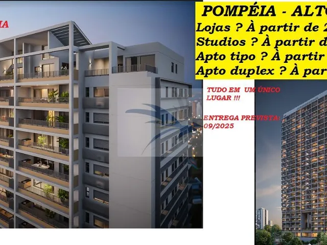Imagem: Studios Alto Padrão no Coração da Pompéia