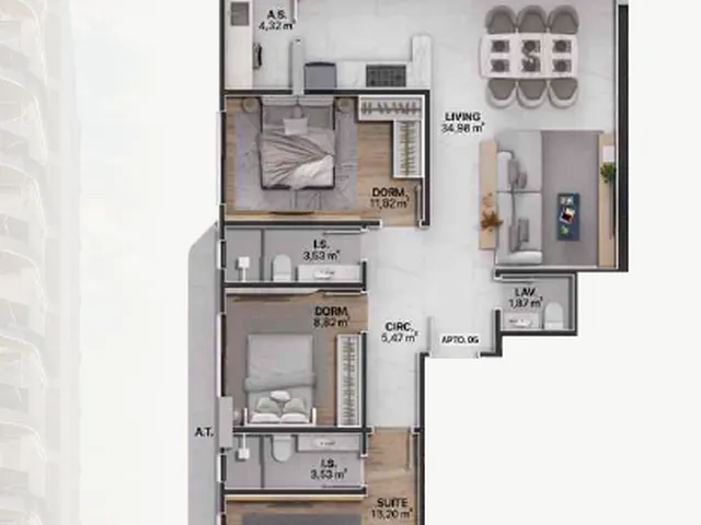 Imagem 6: Splendore Apartamento com 3 dormitórios