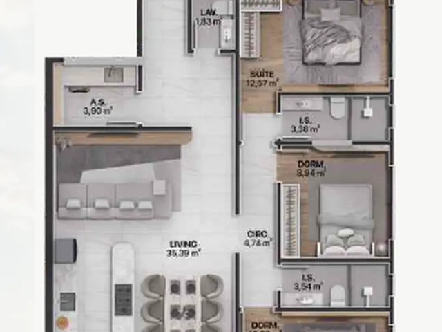 Imagem 8: Splendore Apartamento com 3 dormitórios