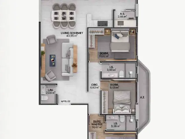 Imagem 9: Splendore Apartamento com 3 dormitórios