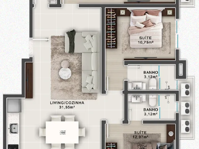 Imagem 8: Sant Laurren Apartamento com 3 dormitórios