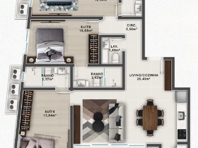 Imagem 11: Sant Laurren Apartamento com 3 dormitórios