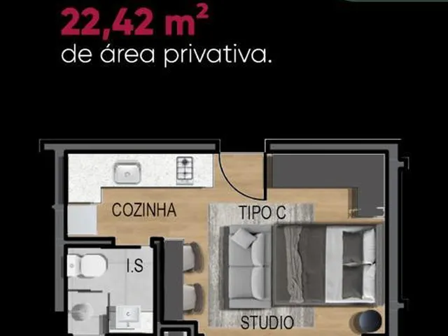 Imagem 7: Apartamento Studio 22 M2 no Alto da Xv/Centro em Curitiba