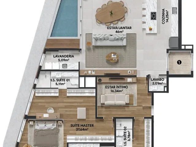 Imagem 10: Zen Apartamento com 3 dormitórios