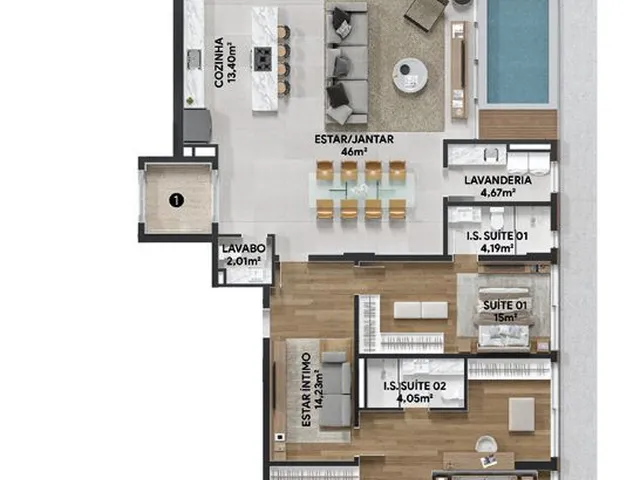 Imagem 12: Zen Apartamento com 3 dormitórios
