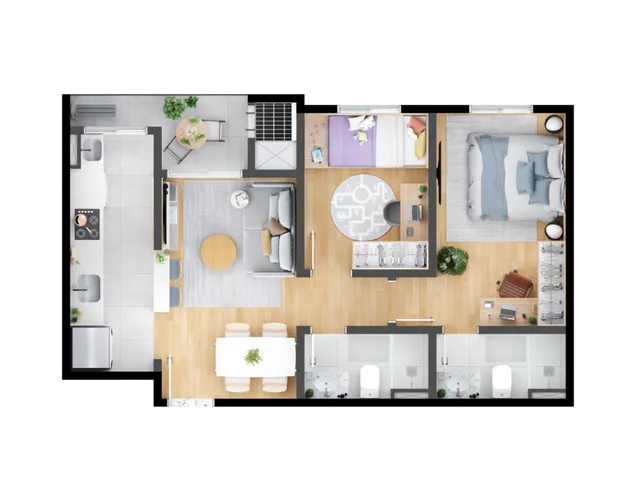 Imagem 4: Meo Hauer Apartamento com 2 dormitórios