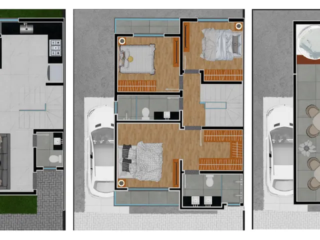 Imagem 1: Casa de alto padrão em condomínio no Guabirotuba: 3 quartos, 1 suíte, 4 banheiros, 2