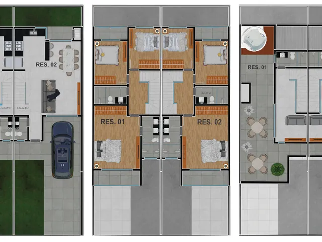 Imagem 3: Casa de alto padrão em condomínio no Guabirotuba: 3 quartos, 1 suíte, 4 banheiros, 2