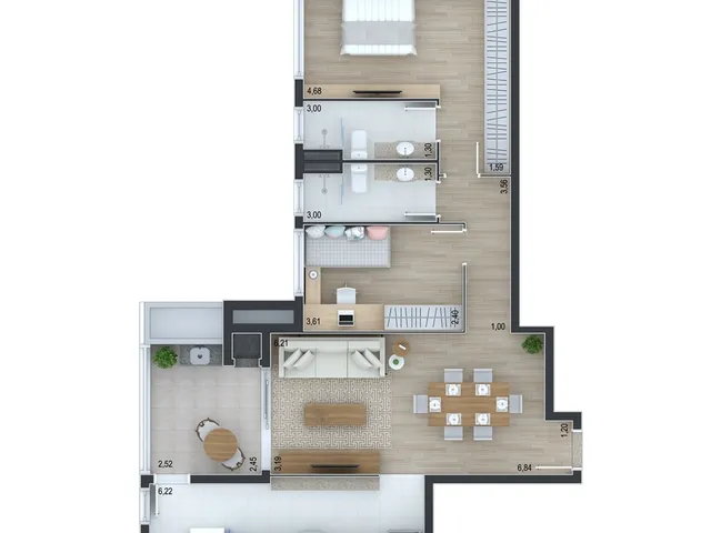 Imagem 2: APARTAMENTO RESIDENCIAL em Curitiba - PR, Ahú