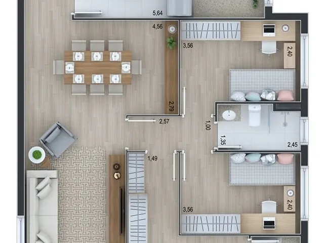 Imagem 3: Terrasse Lilas Apartamento com 3 dormitórios