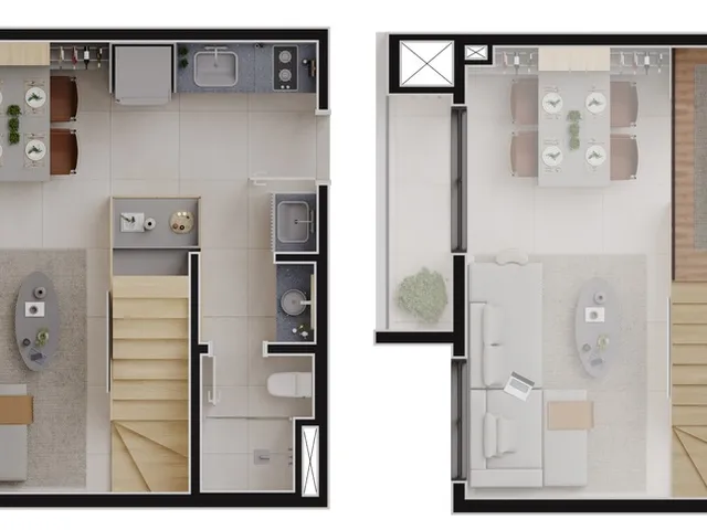 Imagem 6: Apartamento à venda em Curitiba-PR: 2 quartos, 1 suíte, 2 banheiros, 1 vaga de garagem