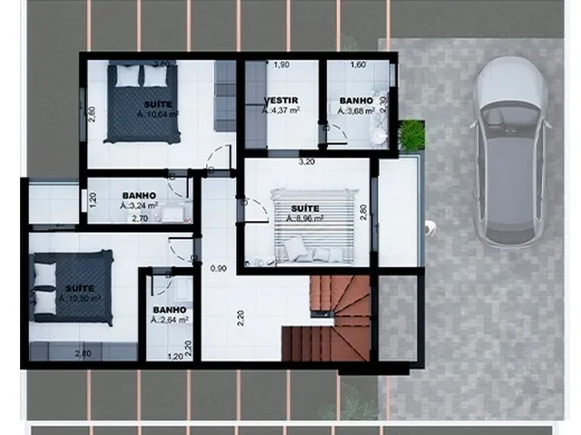 Imagem 3: CASA RESIDENCIAL em Curitiba - PR, Jardim das Américas