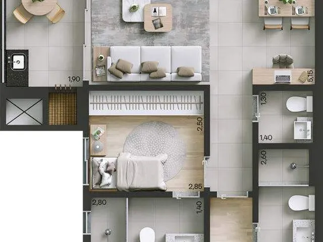 Imagem 2: APARTAMENTO RESIDENCIAL em Curitiba - PR, Alto da Rua XV