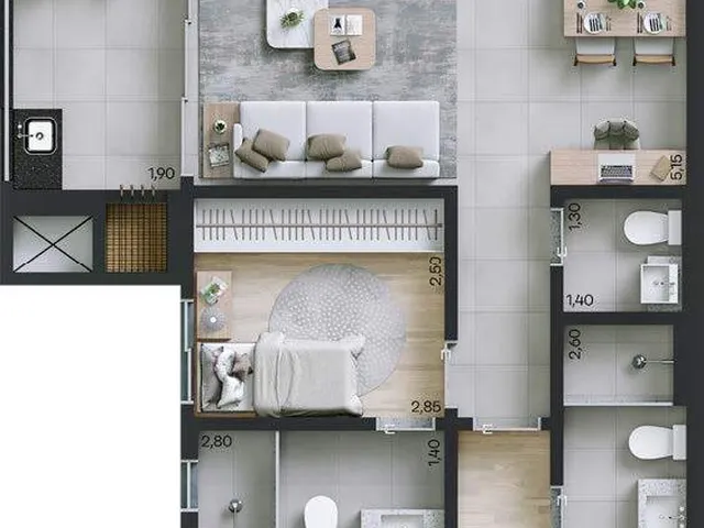 Imagem 4: APARTAMENTO RESIDENCIAL em Curitiba - PR, Alto da Rua XV