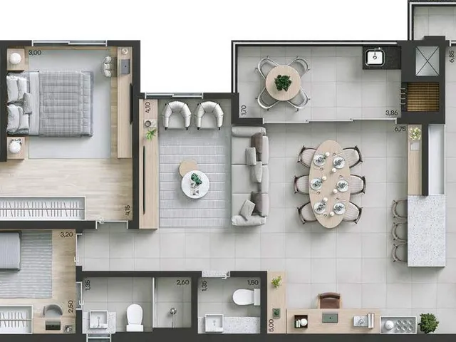 Imagem 6: APARTAMENTO RESIDENCIAL em Curitiba - PR, Alto da Rua XV