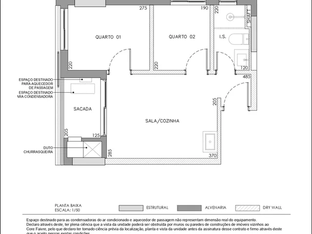 Imagem 9: Apartamento à venda no Centro de Curitiba-PR: 2 quartos, 1 banheiro, 33,51 m² de área