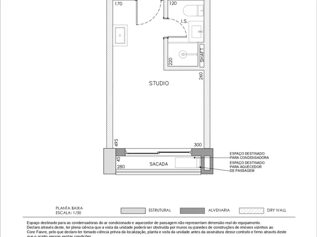 Imagem 12: Apartamento à venda no Centro de Curitiba-PR: 2 quartos, 1 banheiro, 33,51 m² de área