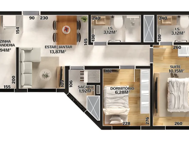 Imagem 9: COBERTURA RESIDENCIAL em Curitiba - PR, Campo Comprido