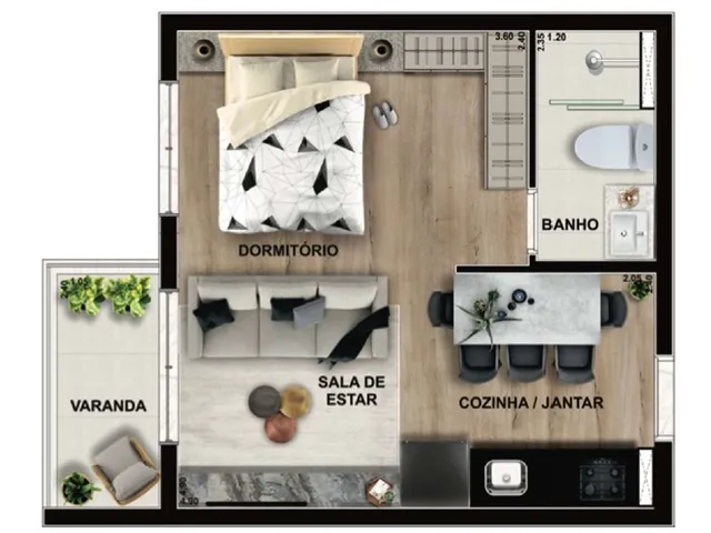 Imagem 5: APARTAMENTO RESIDENCIAL em Pinhais - PR, Centro