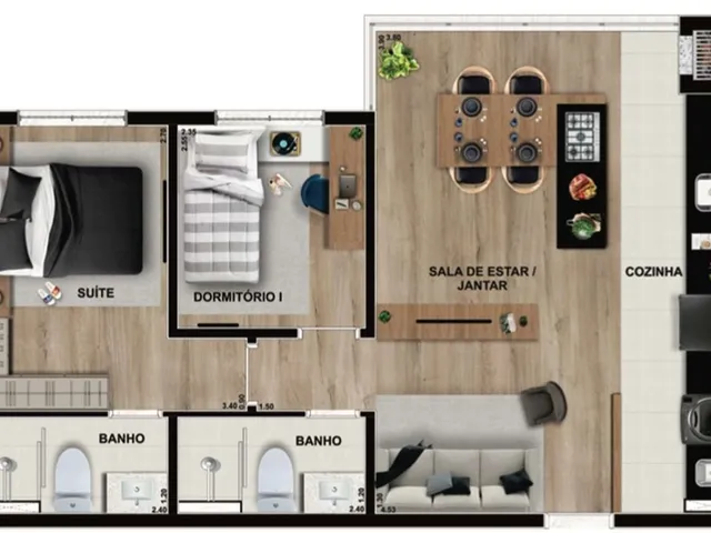 Imagem 9: APARTAMENTO RESIDENCIAL em Pinhais - PR, Centro