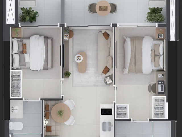 Imagem 10: Apartamento à venda em Curitiba-PR, no Centro: 1 quarto, 1 suíte, 1 banheiro, 37,88 m²