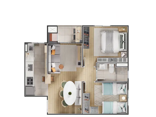 Imagem 2: APARTAMENTO RESIDENCIAL em Curitiba - PR, Neoville