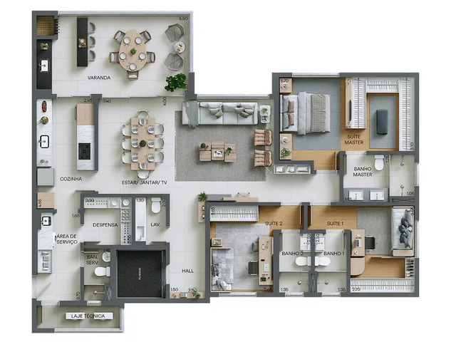 Imagem 5: Atrio Apartamento com 3 dormitórios