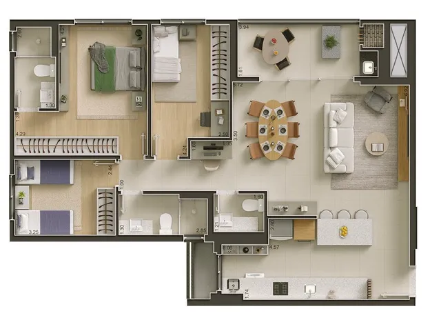 Imagem 9: Pulse Apartamento com 3 dormitórios