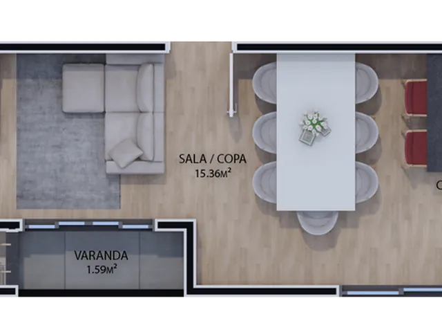 Imagem 4: APARTAMENTO RESIDENCIAL em Curitiba - PR, Boqueirão
