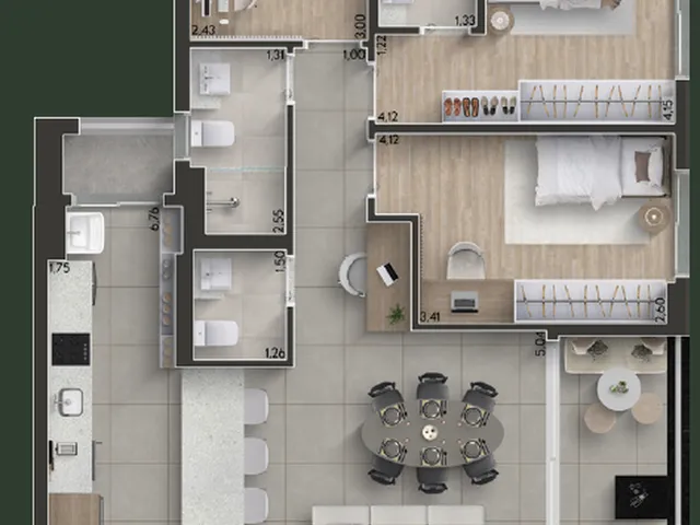 Imagem 6: Hytte Apartamento com 3 dormitórios