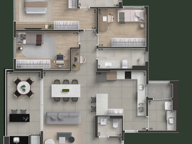 Imagem 7: Hytte Apartamento com 3 dormitórios