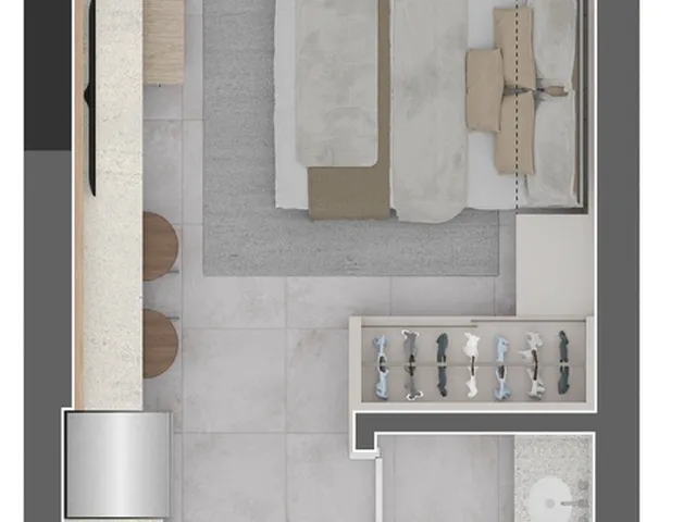 Imagem 3: Apartamento à venda no Centro de Curitiba-PR: 1 quarto, 1 suíte e 33,93 m² de área