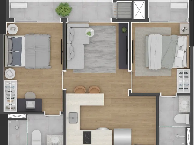 Imagem 7: Apartamento à venda no Centro de Curitiba-PR: 1 quarto, 1 suíte e 33,93 m² de área