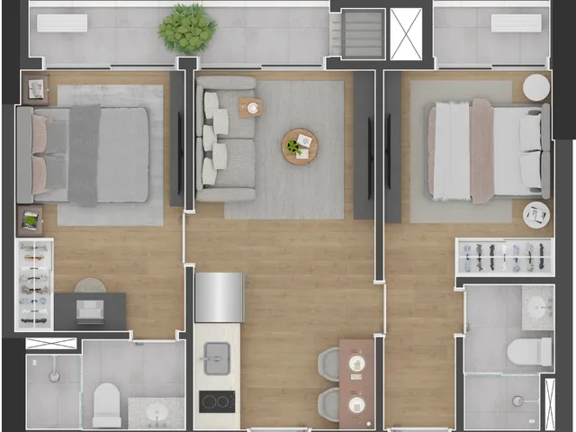 Imagem 8: Apartamento à venda no Centro de Curitiba-PR: 1 quarto, 1 suíte e 33,93 m² de área