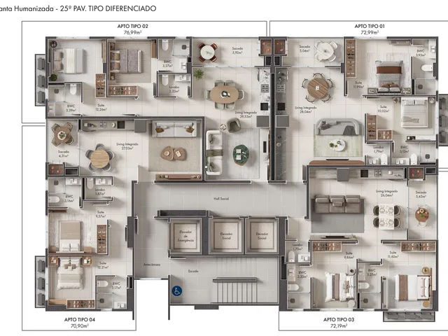 Imagem 6: Monaco Studios Apartamento com 2 dormitórios