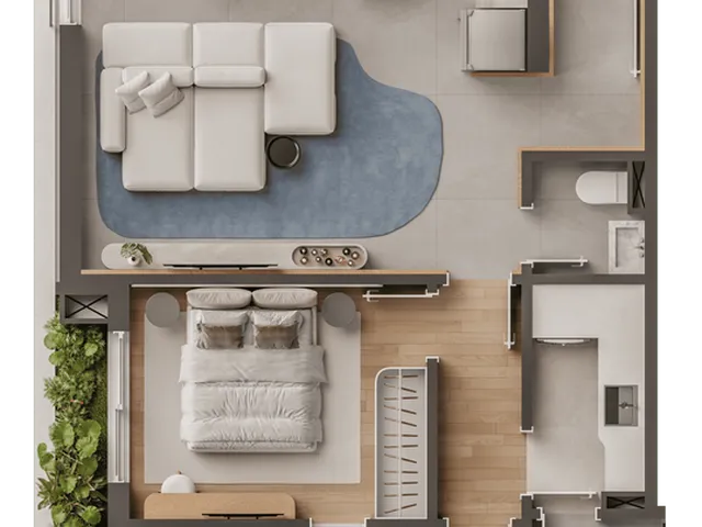 Imagem 2: Apartamento à venda em Curitiba-PR, Bigorrilho: 2 quartos, 2 suítes, 3 banheiros, 1