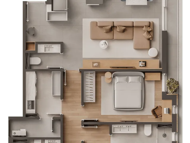 Imagem 4: Apartamento à venda em Curitiba-PR, Bigorrilho: 2 quartos, 2 suítes, 3 banheiros, 1